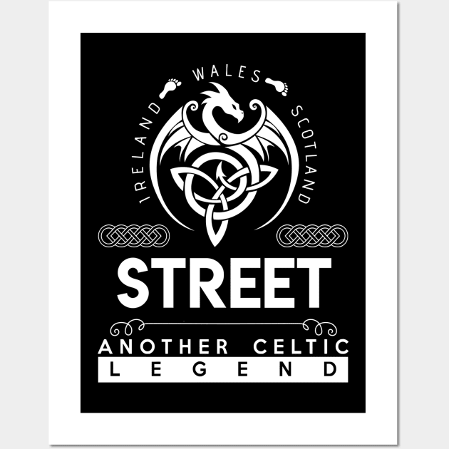 Street Name T Shirt - Another Celtic Legend Street Dragon Gift Item Wall Art by harpermargy8920